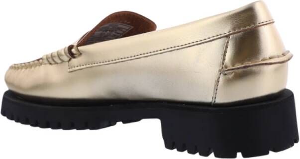 Sebago Dames Dan Metallic Loafer Goud Gray Dames