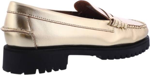 Sebago Dames Dan Metallic Loafer Goud Gray Dames