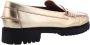 Sebago Dames Dan Metallic Loafer Goud Gray Dames - Thumbnail 5