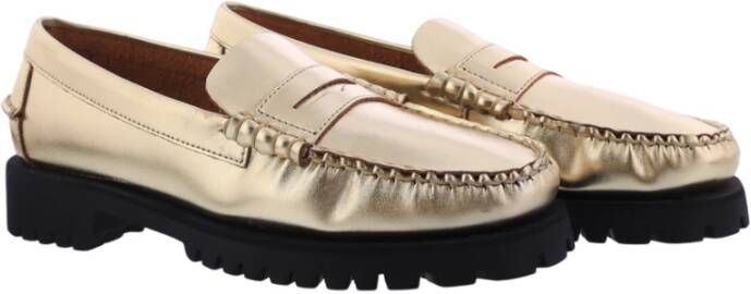 Sebago Dames Dan Metallic Loafer Goud Gray Dames