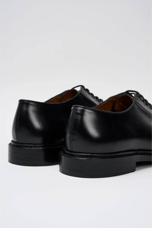 Sebago Elegante Zwarte Leren Derby Schoenen Black Heren