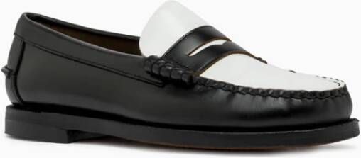 Sebago Handgemaakte leren loafers Black Dames