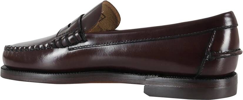 Sebago Klassieke Dan Zwarte Leren Loafer