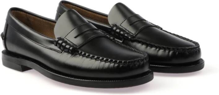 Sebago Klassieke Zwarte Mocassin Schoen Black Heren