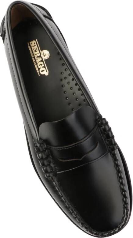 Sebago Klassieke Zwarte Mocassins Black Heren