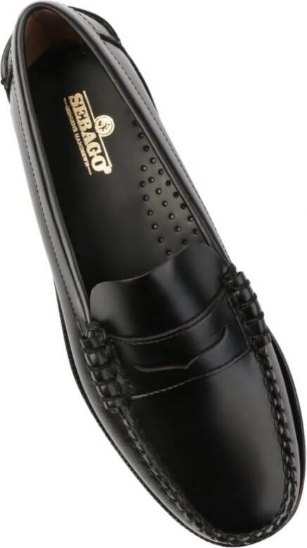 Sebago Klassieke Zwarte Mocassin Schoen Black Heren