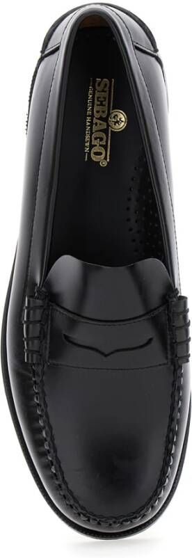 Sebago Klassieke platte schoenen in zwart Black Heren