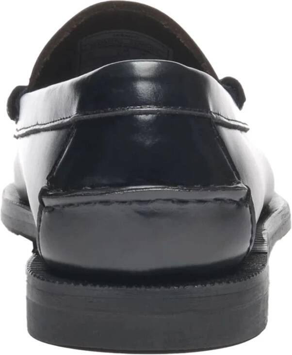 Sebago Leren Penny Loafer Schoenen Black Dames