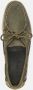 Sebago Handgemaakte Groene Leren Bootschoenen Green Heren - Thumbnail 3
