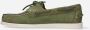 Sebago Handgemaakte Groene Leren Bootschoenen Green Heren - Thumbnail 9