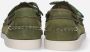 Sebago Handgemaakte Groene Leren Bootschoenen Green Heren - Thumbnail 12