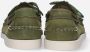 Sebago Handgemaakte Groene Leren Bootschoenen Green Heren - Thumbnail 16