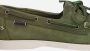 Sebago Handgemaakte Groene Leren Bootschoenen Green Heren - Thumbnail 13