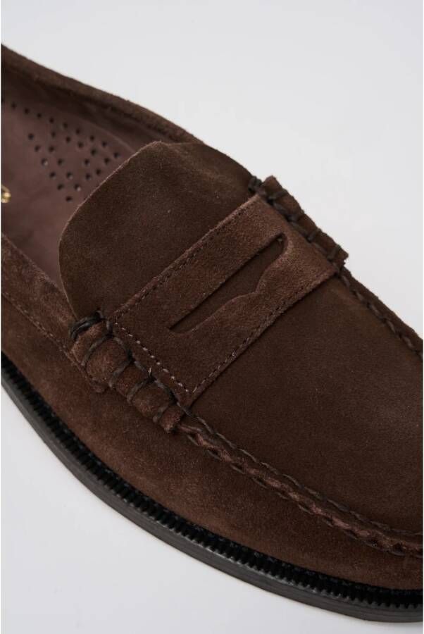 Sebago Met de hand gemaakte Suède Mocassins Brown Heren