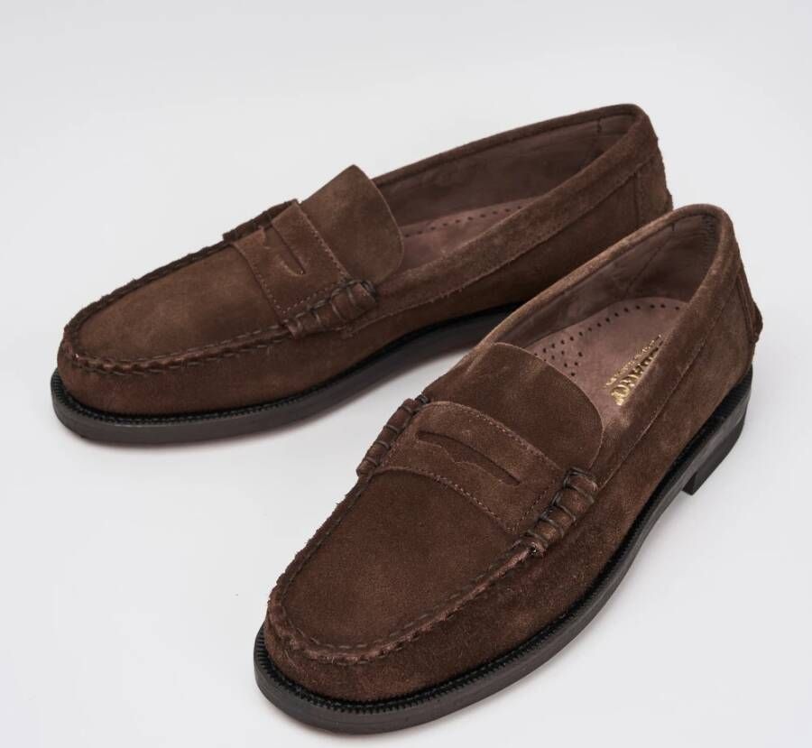 Sebago Met de hand gemaakte Suède Mocassins Brown Heren