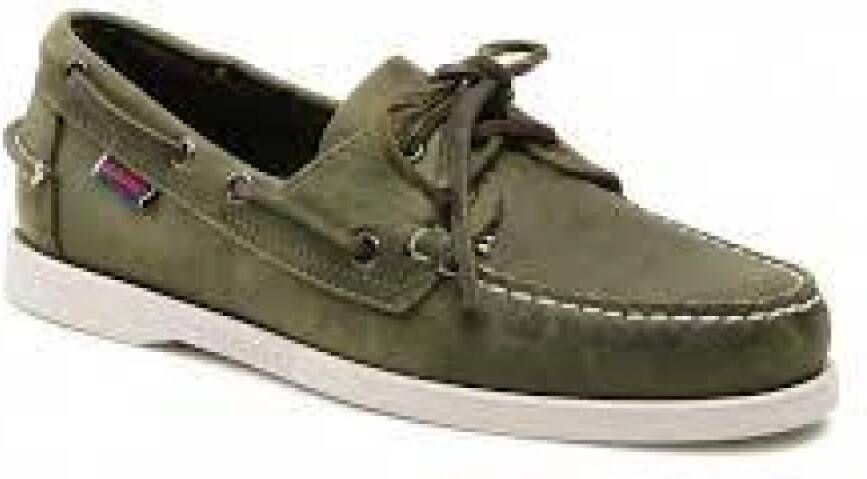 Sebago Platte Schoenen voor Vrouwen Green Heren