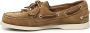 Sebago Suède platte schoenen in currygeel - Thumbnail 2