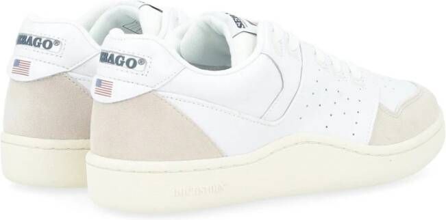 Sebago Witte Leren Sneaker Hurricane Model White Heren