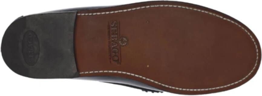 Sebago Zwarte Instap Mocassin Schoenen
