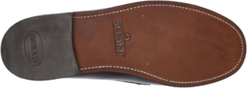 Sebago Zwarte Instap Mocassin Schoenen