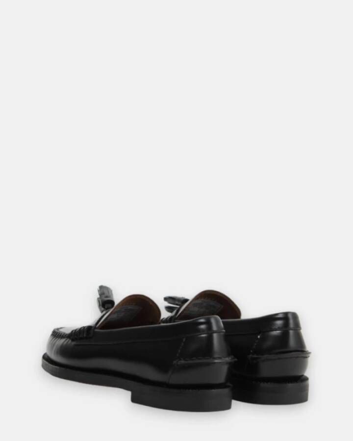 Sebago Zwarte Leren Mocassins Black Heren