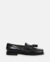Sebago Zwarte Leren Kwast Slip-On Schoenen Black - Thumbnail 11