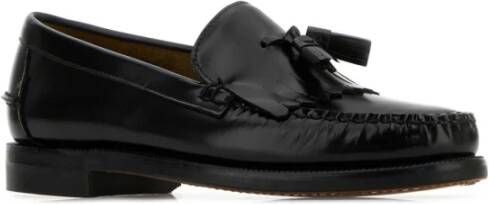 Sebago Zwarte Leren Paul Loafers