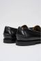 Sebago Zwarte Leren Kwast Slip-On Schoenen Black - Thumbnail 16