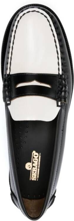 Sebago Zwarte Platte Loafers
