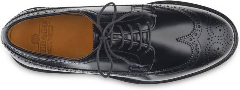 Sebago Zwarte platte schoenen Everett GYW