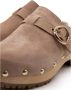 See by Chloé Studded Leren Klompen Beige Dames - Thumbnail 4