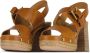 See by Chloé Bruine Klomp Sandalen met Verstelbare Band Bruin Dames - Thumbnail 11