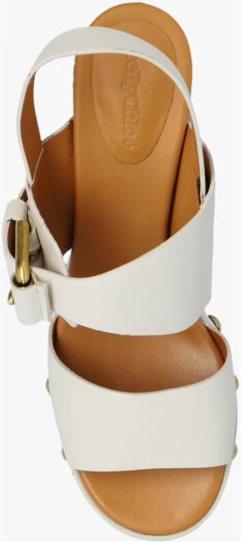 See by Chloé Hoge hiel sandalen Beige Dames