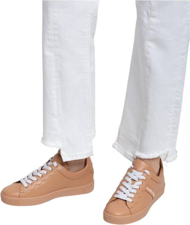 See by Chloé Lederen sneakers Beige Dames