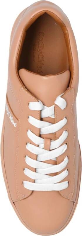 See by Chloé Lederen sneakers Beige Dames