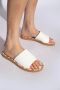 See by Chloé Leren slippers met logo White Dames - Thumbnail 2