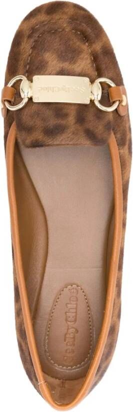 See by Chloé Luipaardprint Ballerina Schoenen