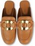 See by Chloé Met de hand gestikte leren muil met elegante details Brown Dames - Thumbnail 2