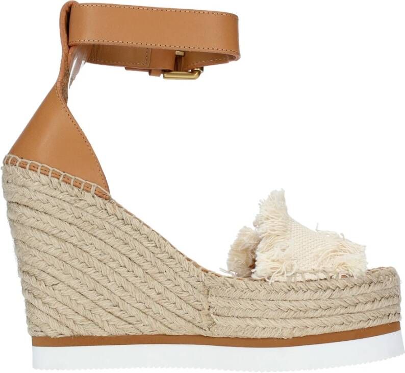 See by Chloé Met hak leer bruin Brown Dames