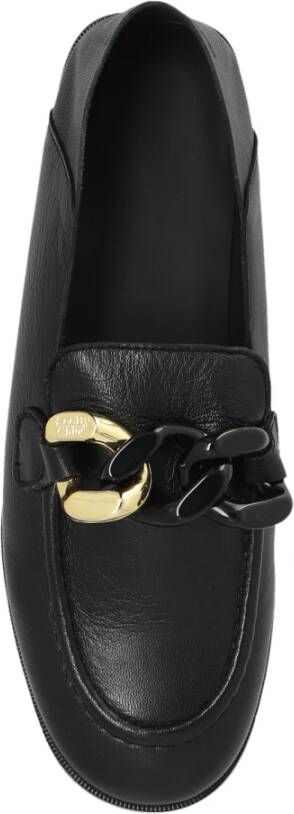 See by Chloé Monyca leren loafers Black Dames