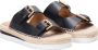 See by Chloé Glyn 2 Boucle Sliders Zwart Leer Zwart Dames - Thumbnail 7