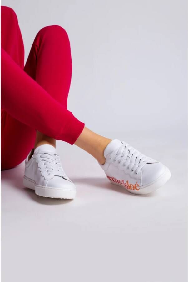 See by Chloé Veterschoenen met logo White Dames