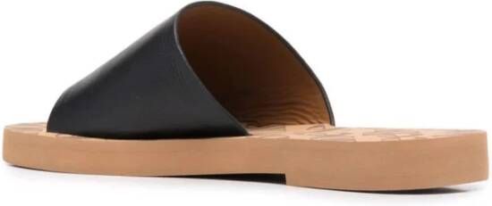 See by Chloé Zwarte Casual Open Flats Slippers Black Dames