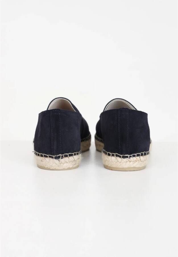 Selected Homme Blauwe Suède Espadrilles Slip-On Blue Heren