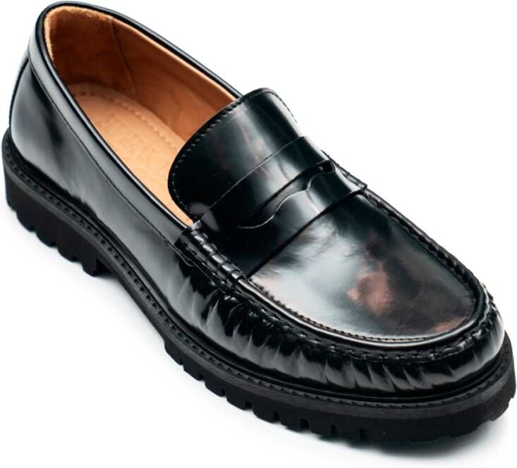 Selected Homme Moderne Penny Loafers met Rubberen Zool Black Heren
