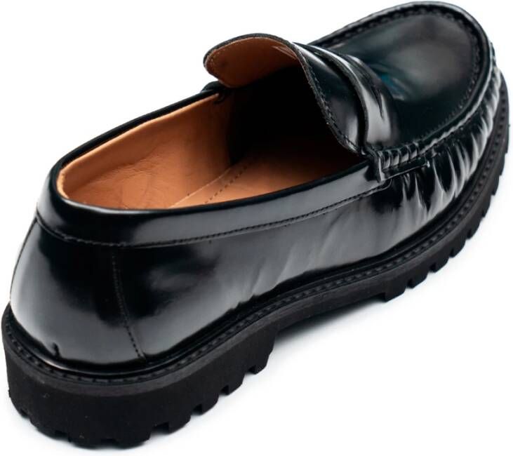 Selected Homme Moderne Penny Loafers met Rubberen Zool Black Heren