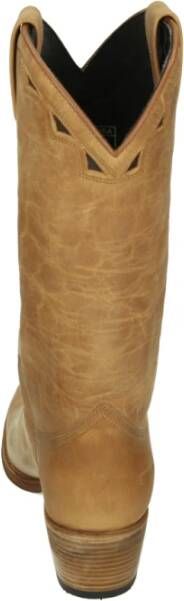 Sendra Western Dameslaars Cognac Leer Nubuck