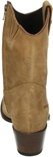 Sendra Western Dameslaars Cognac Nubuck Laars