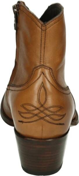 Sendra Western Leren Laars Cognac Kleur
