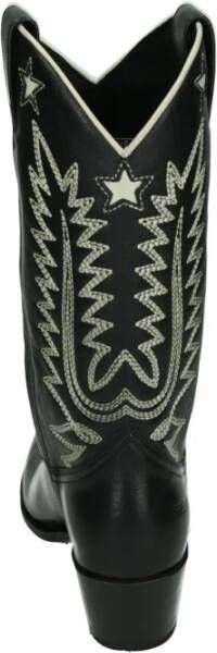 Sendra Western Leren Laars Zwart